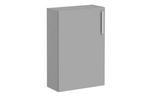 VitrA Root Flat 55cm 1 Door Slim Lower/Base Unit (LH Hinge) - Matt Rock Grey